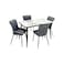 Marble Dining Table - 8 Chairs - Grey