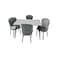 Wood Dining Table - 8 Chairs - Grey