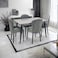 Wood Dining Table - 8 Chairs - Grey