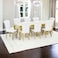 Royal Marble Dining Table 8 Chairs Gold