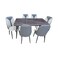 Marble dining table 8 chairs