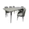 Wood dining table 8 chairs
