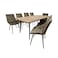 Wood dining table 8 chairs
