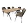 Wood dining table 8 chairs