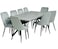 Wood dining table 8 chairs
