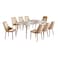 Wooden dining table 8 chairs