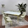 Marble dining table and 8 coffee chairs