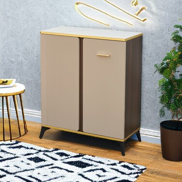 Shoe rack - gray - 100x80x35 cm