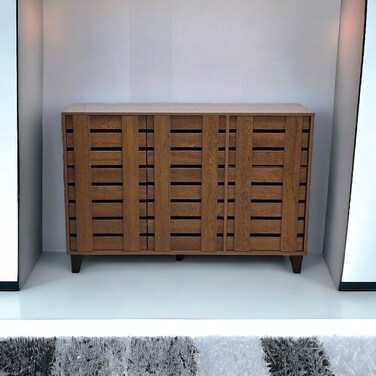 Shoe rack - brown - 120x80x30 cm