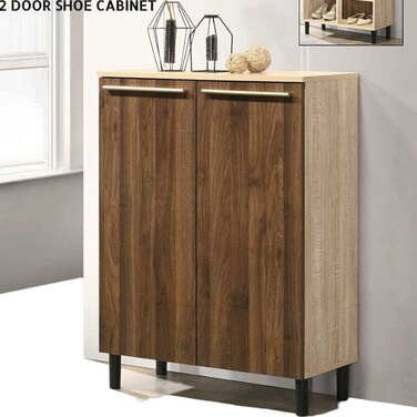 Multi-purpose shoe rack with 2 doors