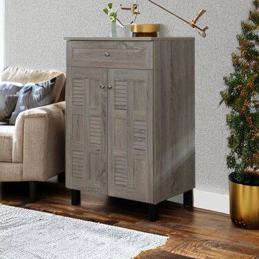 Wooden multi-purpose shoe rack 100X40X60 cm