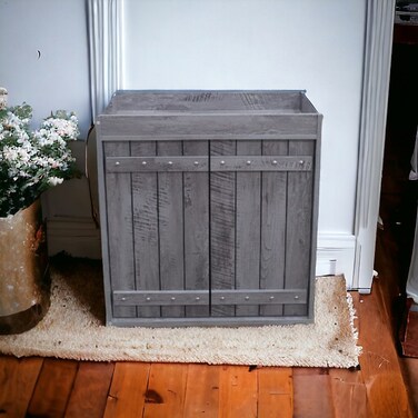 Multi-purpose shoe rack with 2 doors