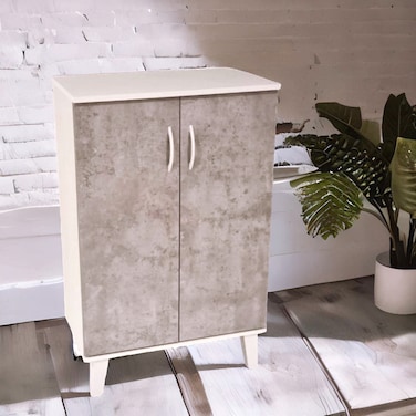 Multi-purpose shoe rack 2 doors 95x33x60