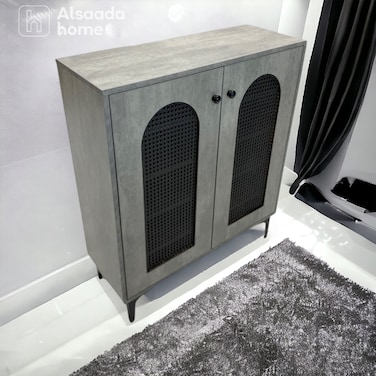 دولاب أحذية متعدد الأغراض 95-80-30 سم - رمادي