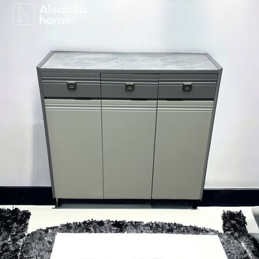 دولاب أحذية متعدد الأغراض - 3 باب - 100-100-35سم