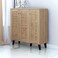 3-door shoe cabinet, 91X34X90 cm - wooden