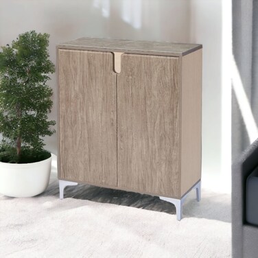 Multi-purpose shoe rack with 2 doors, 80 x 35 x 100 cm