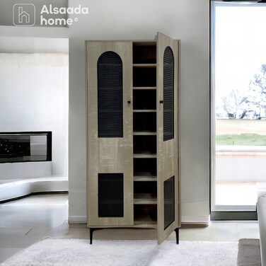 Multi-purpose shoe cabinet - 2 doors - 173X80X30 cm