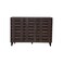 Shoe rack - dark brown - 120x80x30 cm