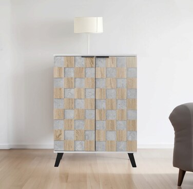 Multi-purpose shoe rack with 2 doors