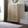 Multi-purpose shoe cabinet, 2 doors, beige, 132 x 34 x 80 cm