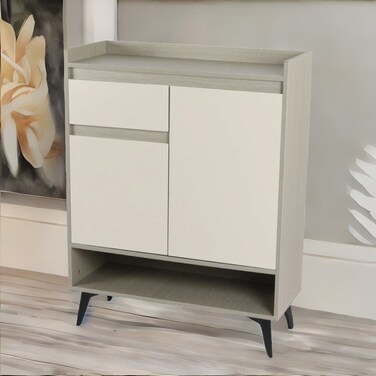 Multi-purpose shoe cabinet, gray, 80 x 33 x 103 cm