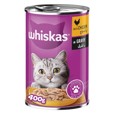 Whiskas Chicken in Gravy Can Cat Food, 400g
