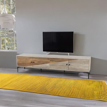 Beige+brown TV unit, 200 x 40 x 49 cm