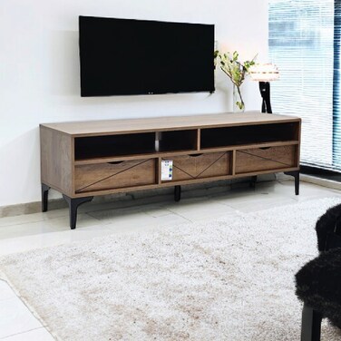 وحدة تلفزيون - 140×40×45 سم - بني