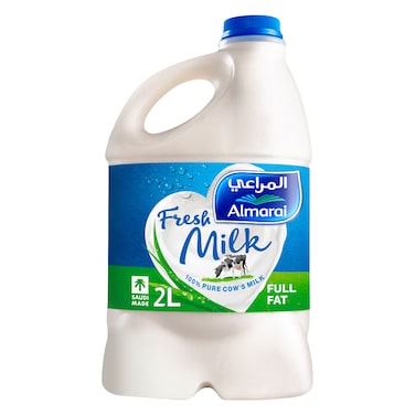 المراعي حليب طازج كامل الدسم 2 لتر