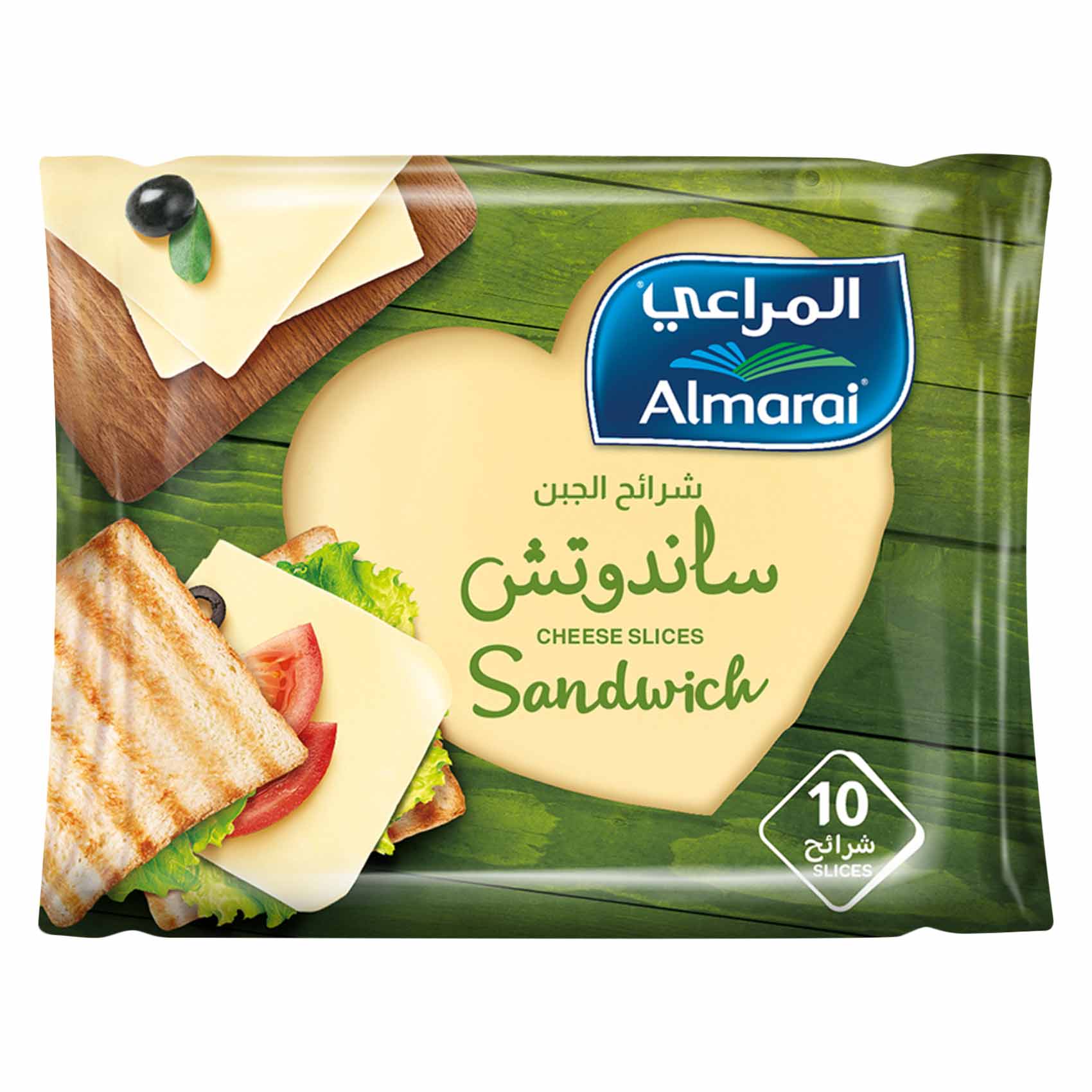 المراعي جبنة شرائح للساندويتش 200جرام × 10 قطع