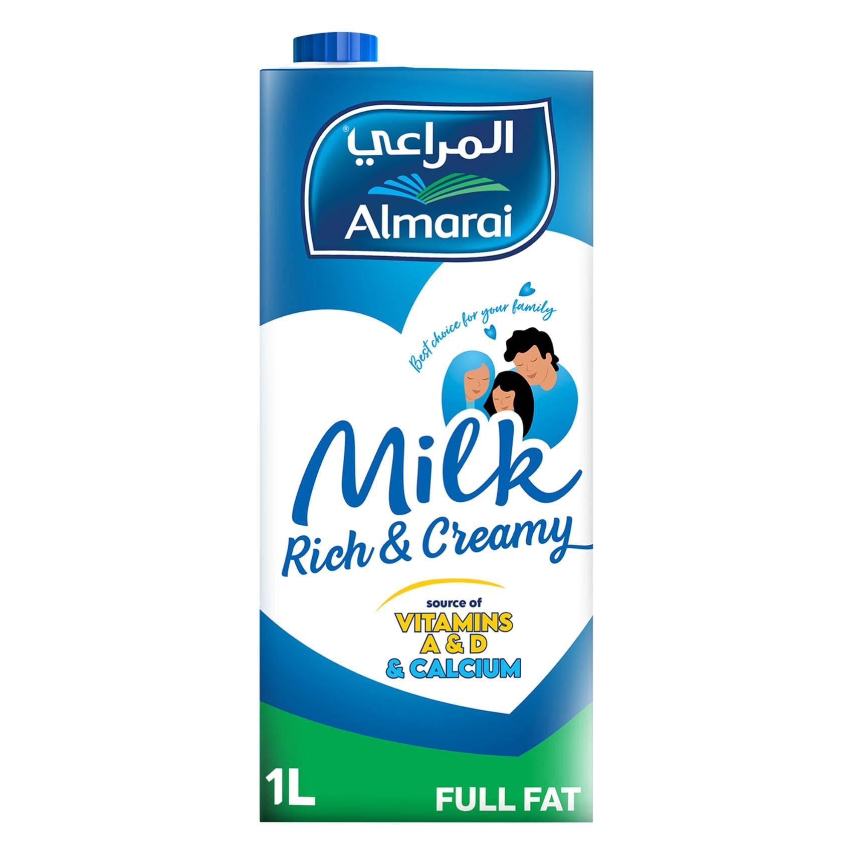 المراعي حليب غني وكريمي طويل الأجل كامل الدسم 1لتر