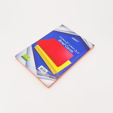 MASCO 220 Gsm Orange Brief Cards for Multi-Use, Pack of 50 Sheets