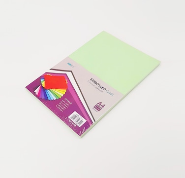 MASCO A4 Size 150 Gsm Blue Embossed Cards, Pack of 50 Sheets