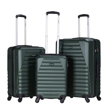 VIPTOUR ABS Hardside 3Pcs Trolley Luggage Set Spinner Wheels With Number Lock 20/24/28 Inches
