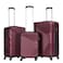 VIPTOUR ABS Hardside 3Pcs Trolley Luggage Set Spinner Wheels With Number Lock 20/24/28 Inches