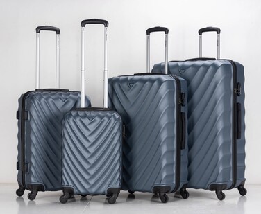 VIPTOUR ABS Hardside 4Pcs Trolley Luggage Set Spinner Wheels With Number Lock 20/24/28/32 Inches