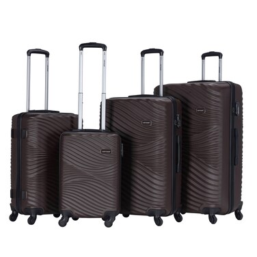 VIPTOUR ABS Hardside 4Pcs Trolley Luggage Set Spinner Wheels With Number Lock 20/24/28/32 Inches