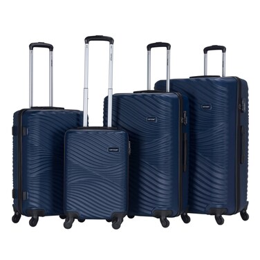 VIPTOUR ABS Hardside 4Pcs Trolley Luggage Set Spinner Wheels With Number Lock 20/24/28/32 Inches