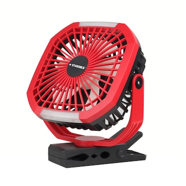 STARGOLD Rechargeable Clip Fan 8 Inch 6.6w AC/DC With LED Light