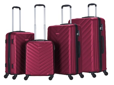 STARGOLD Luggage Set of 4, ABS Hard Shell Suitcase with Expandable Zipper, 360&deg; Spinner Wheels, Number Lock, Lightweight Trolley Travel Bag
