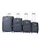 VIPTOUR 4 Piece Softside Spinner 2 Wheels Fabric Trolley Luggage With Number Lock 20/24/28/32 Inches, VT-TR513