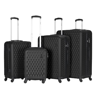VIPTOUR ABS Hardside 4Pcs Trolley Luggage Set Spinner Wheels With Number Lock 20/24/28/32 Inches