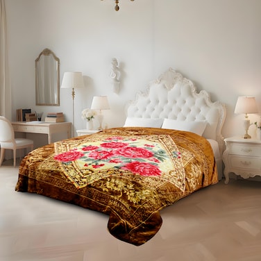 STARGOLD Double Ply Raschel Premium Quality Blanket 200X240CM 7KG, SG-BL2063