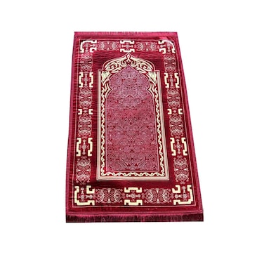 STARGOLD Traditional Turkish Prayer Mat 70x110 cm Large Portable Multicolor Islamic Prayer Rug, Janamaz Sajjadah For Men And Women SG-P004