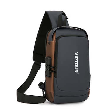 VIPTOUR Crossbody Backpack With Number Lock Durable And Lightweight For Easy Travelling