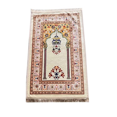 STARGOLD Traditional Turkish Prayer Mat 70x110 cm Large Portable Multicolor Islamic Prayer Rug, Janamaz Sajjadah For Men And Women SG-P004