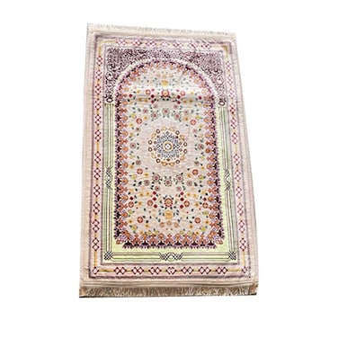 STARGOLD Traditional Turkish Prayer Mat 70x110 cm Large Portable Multicolor Islamic Prayer Rug, Janamaz Sajjadah For Men And Women SG-P004