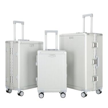 VIPTOUR Luggage PC Hard Side Zipperless Luggage Set of 3 PCS TSA Lockable Travel Suitcases With Cup Holder 20/25/29 Inches