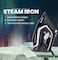 STARGOLD Dry and Wet Steam Iron With Self-clean function Adjustable Temperature Control Ceramic Soleplate 2200W Black